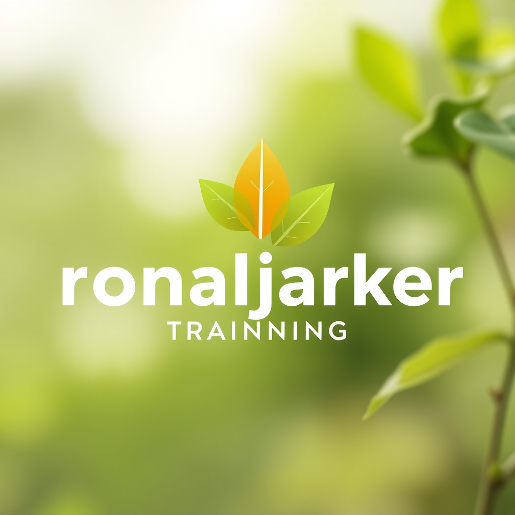 ronaljarksoneer trading training company logo with modern financial design