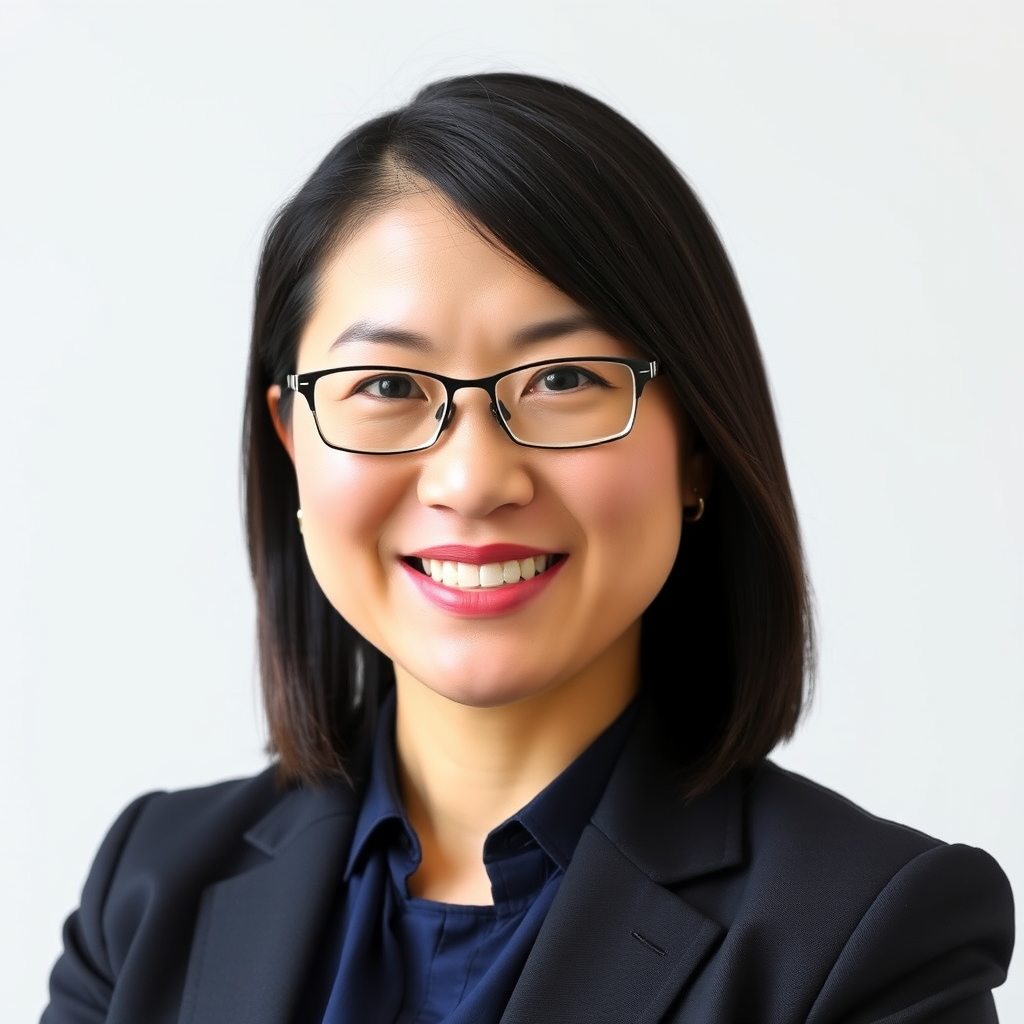 Professional headshot of Dr. Jennifer Chen, Quantitative Analysis Director, wearing business attire with a confident smile, photographed against a neutral background
